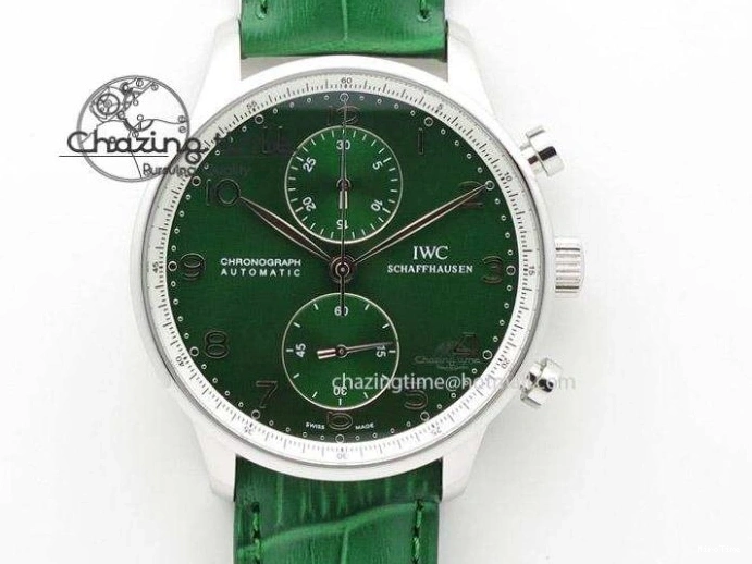 MIROTIME 0409 Packable Portuguese IW358304 ZF 1:1 Best Edition SS White Dial Blue Markers on Leather Strap A 7079